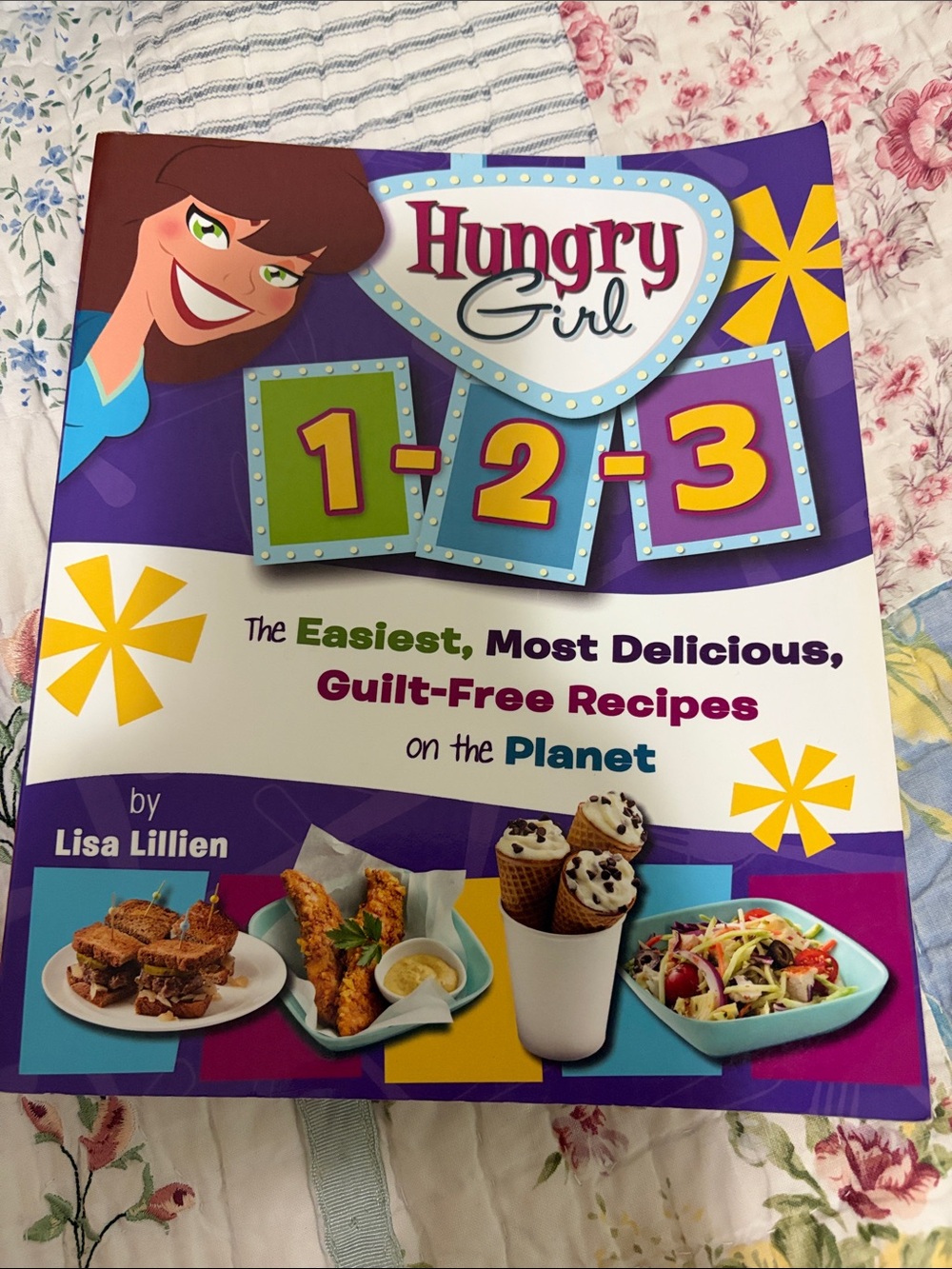 1-2-3 Cookbook by Lisa Lillien - Purple Cover